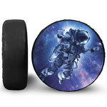 Astronaut On Space Mission Print Tire Cover