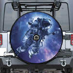 Astronaut On Space Mission Print Tire Cover With Camera Hole