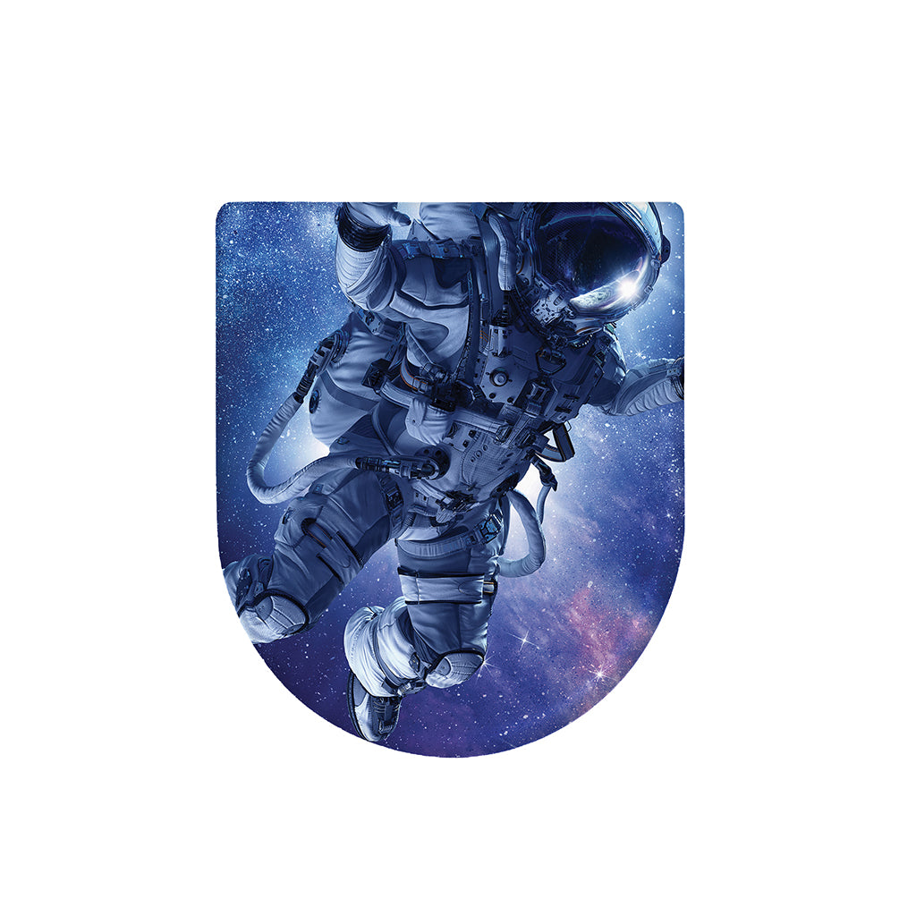 Astronaut On Space Mission Print Toilet Lid Cover