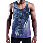 Astronaut On Space Mission Print Training Tank Top