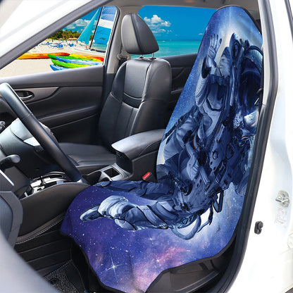 Astronaut On Space Mission Print Waterproof Car Seat Cover