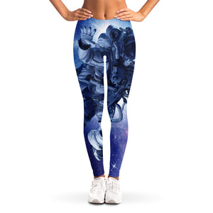 Astronaut On Space Mission Print Women's Leggings