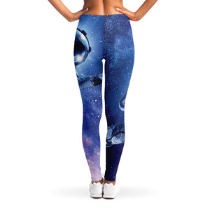 Astronaut On Space Mission Print Women's Leggings