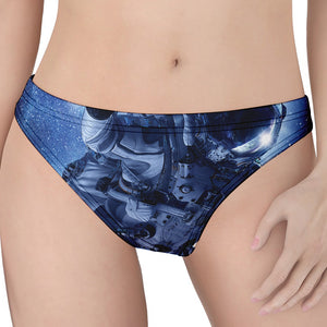 Astronaut On Space Mission Print Women's Thong