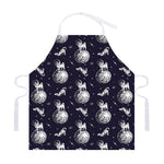 Astronaut Pug In Space Pattern Print Adjustable Apron