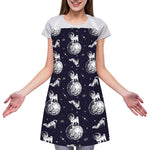 Astronaut Pug In Space Pattern Print Adjustable Apron