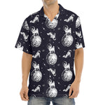 Astronaut Pug In Space Pattern Print Aloha Shirt
