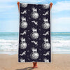 Astronaut Pug In Space Pattern Print Beach Towel