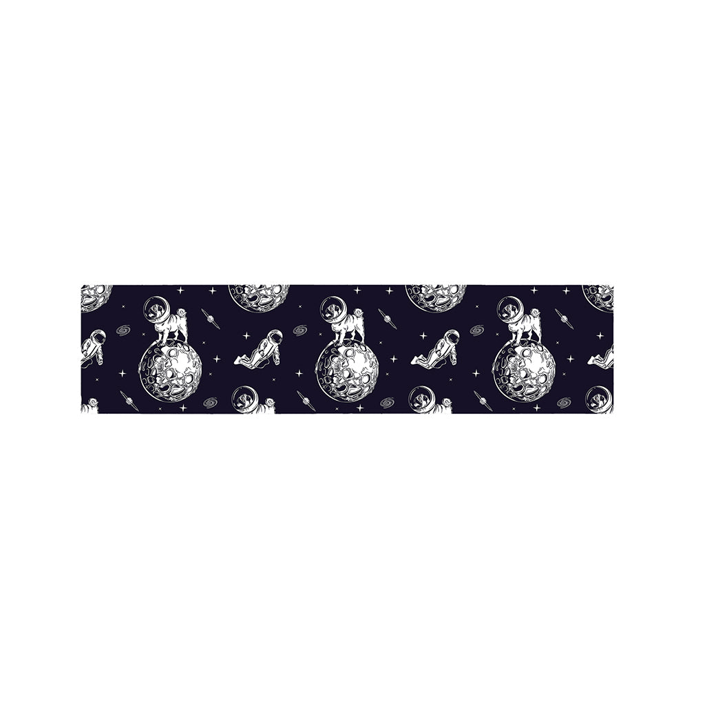 Astronaut Pug In Space Pattern Print Bed Runner