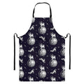 Astronaut Pug In Space Pattern Print Bib Apron With Pocket