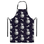 Astronaut Pug In Space Pattern Print Bib Apron With Pocket