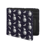 Astronaut Pug In Space Pattern Print Bifold Wallet