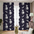 Astronaut Pug In Space Pattern Print Dimout Pencil Pleat Curtains
