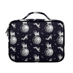 Astronaut Pug In Space Pattern Print Briefcase Bible Bag