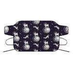 Astronaut Pug In Space Pattern Print Car Windshield Snow Cover