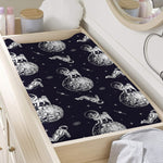 Astronaut Pug In Space Pattern Print Changing Pad Cover