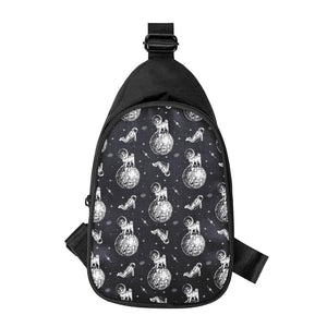 Astronaut Pug In Space Pattern Print Chest Bag