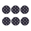 Astronaut Pug In Space Pattern Print Coaster Set