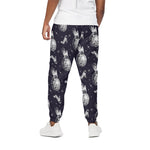 Astronaut Pug In Space Pattern Print Cotton Pants