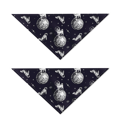 Astronaut Pug In Space Pattern Print Dog Bandana