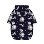 Astronaut Pug In Space Pattern Print Dog Zip Up Hoodie