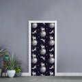 Astronaut Pug In Space Pattern Print Door Sticker