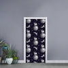 Astronaut Pug In Space Pattern Print Door Sticker