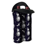 Astronaut Pug In Space Pattern Print Double Neoprene Wine Tote