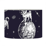 Astronaut Pug In Space Pattern Print Drum Lamp Shade