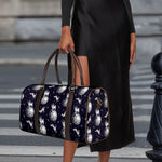 Astronaut Pug In Space Pattern Print Duffle Bag