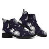 Astronaut Pug In Space Pattern Print Flat Ankle Boots