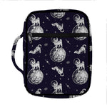 Astronaut Pug In Space Pattern Print Front Pocket Bible Bag