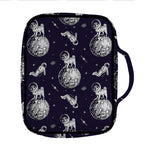 Astronaut Pug In Space Pattern Print Front Pocket Bible Bag