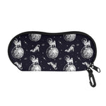Astronaut Pug In Space Pattern Print Glasses Case