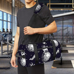 Astronaut Pug In Space Pattern Print Gym Bag