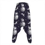 Astronaut Pug In Space Pattern Print Hammer Pants