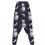 Astronaut Pug In Space Pattern Print Hammer Pants