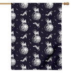 Astronaut Pug In Space Pattern Print House Flag