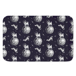 Astronaut Pug In Space Pattern Print Indoor Door Mat