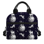 Astronaut Pug In Space Pattern Print Insulated Lunch Bag