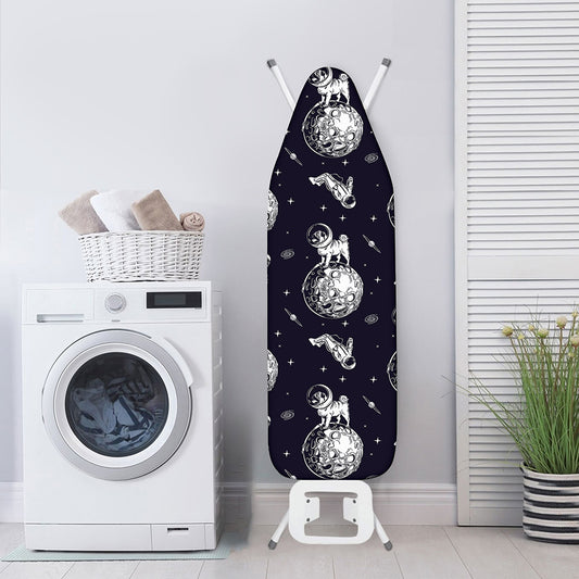 Astronaut Pug In Space Pattern Print Ironing Board Cover