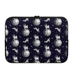 Astronaut Pug In Space Pattern Print Laptop Sleeve