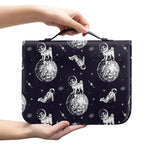 Astronaut Pug In Space Pattern Print Leather Bible Cover