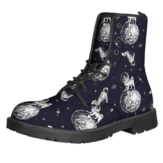 Astronaut Pug In Space Pattern Print Backpack
