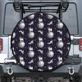 Astronaut Pug In Space Pattern Print Leather Spare Tire Cover