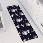 Astronaut Pug In Space Pattern Print Long Kitchen Mat