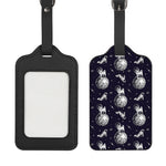 Astronaut Pug In Space Pattern Print Luggage Tag