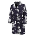 Astronaut Pug In Space Pattern Print Men's Bathrobe