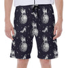 Astronaut Pug In Space Pattern Print Men's Beach Shorts