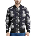 Astronaut Pug In Space Pattern Print Men's Bomber Jacket